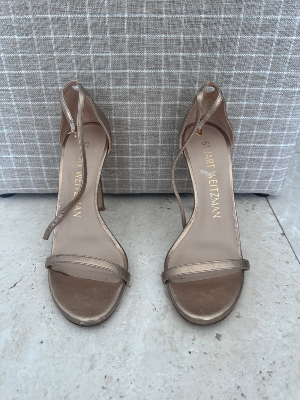 Stuart Weitzman Gold Heels